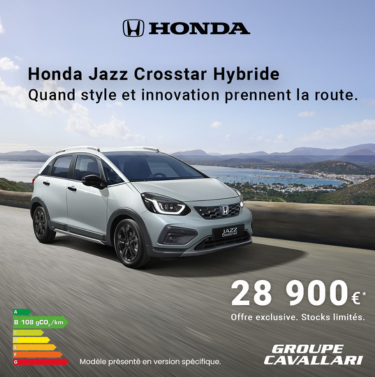 DÉCOUVREZ L'IRRÉSISTIBLE HONDA JAZZ HYBRIDE À 28 900€*